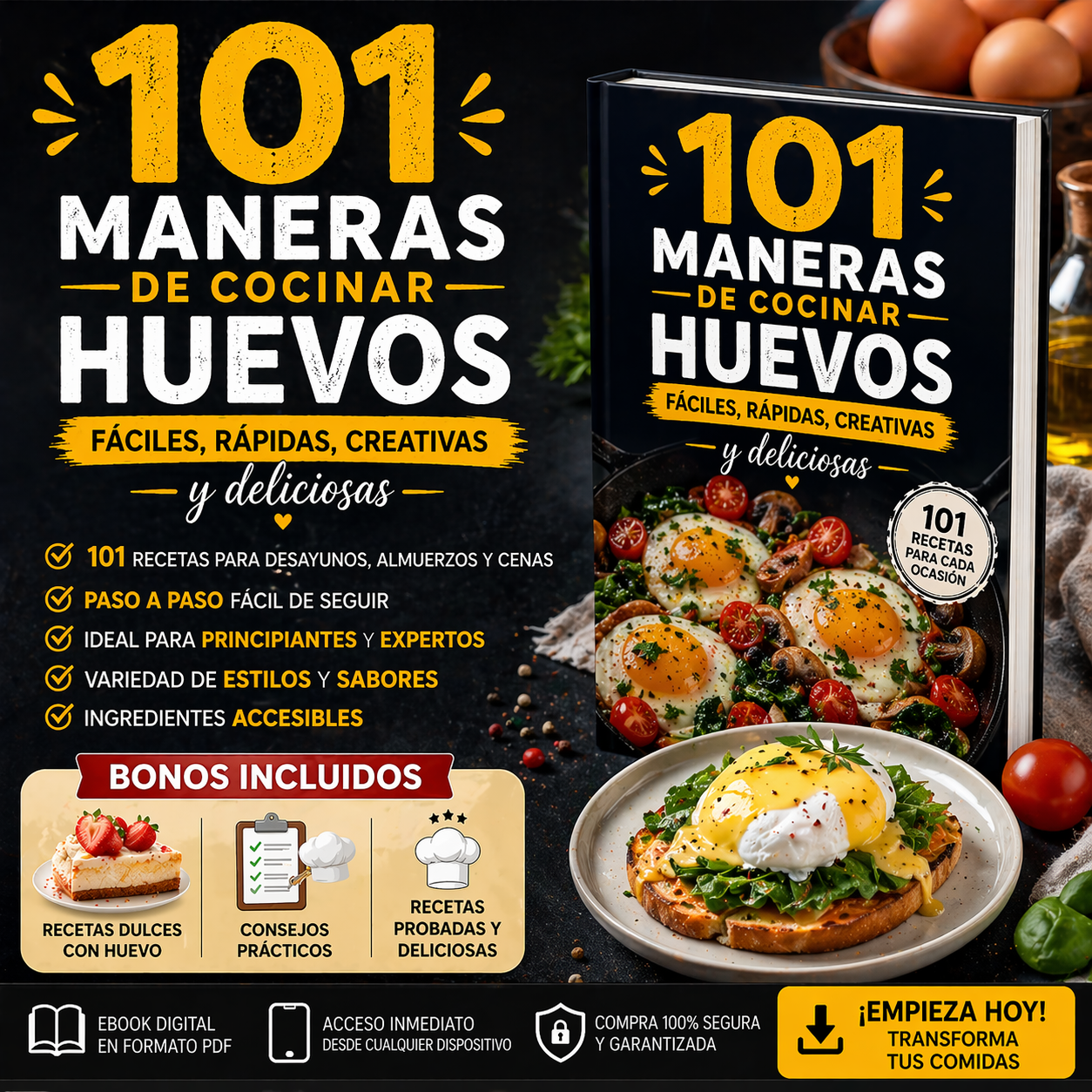 Ebook 101 Maneras de Cocinar Huevos